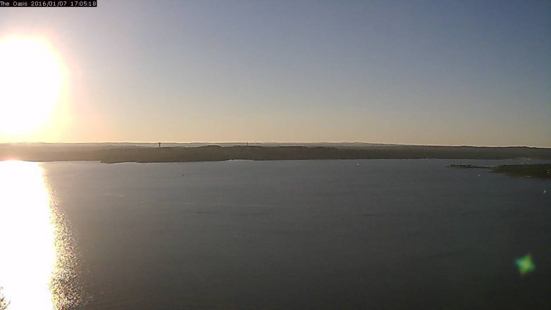 Lake Travis webcam, January 7, 2016 4:10 PM CT