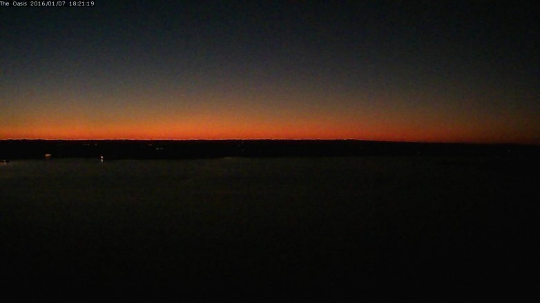 Lake Travis webcam, January 7, 2016 5:25 PM CT