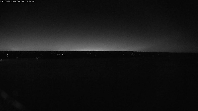 Lake Travis webcam, January 7, 2016 5:35 PM CT