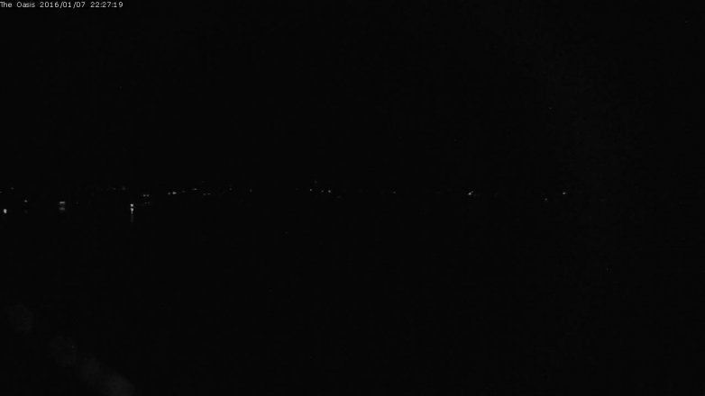Lake Travis webcam, January 7, 2016 9:35 PM CT