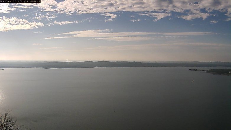 Lake Travis webcam, January 8, 2016 3:05 PM CT