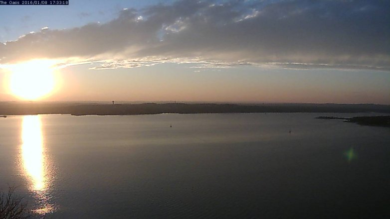 Lake Travis webcam, January 8, 2016 4:40 PM CT