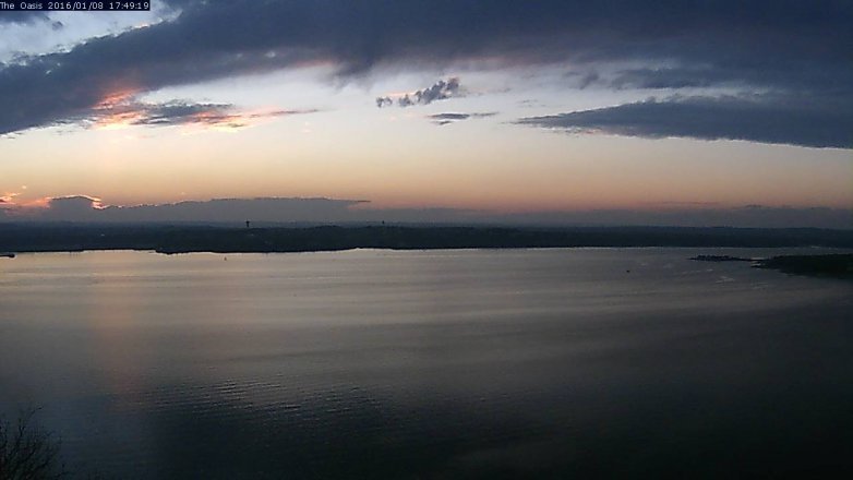 Lake Travis webcam, January 8, 2016 4:55 PM CT
