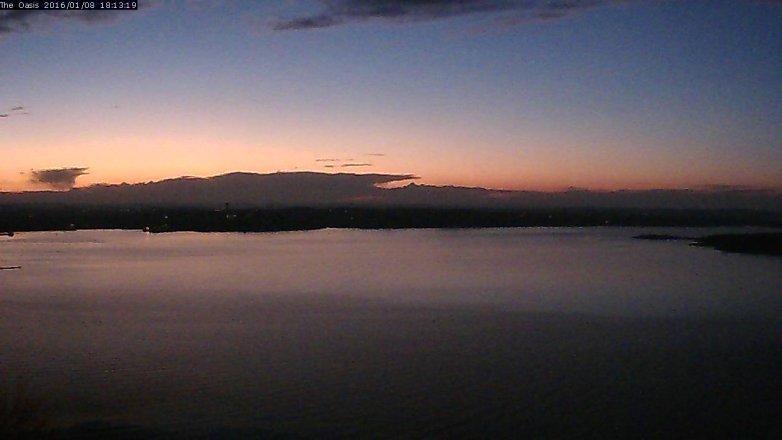 Lake Travis webcam, January 8, 2016 5:20 PM CT