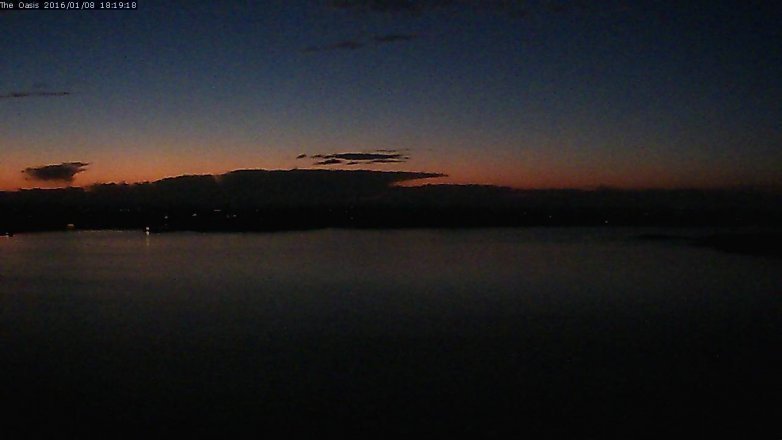 Lake Travis webcam, January 8, 2016 5:25 PM CT