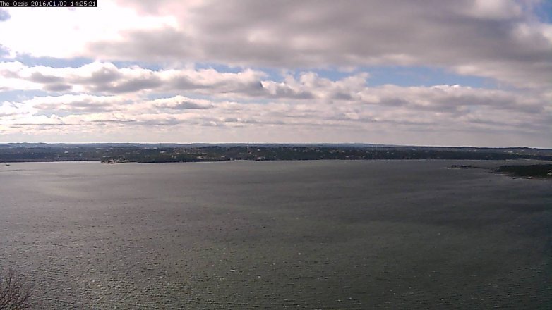Lake Travis webcam, January 9, 2016 1:30 PM CT