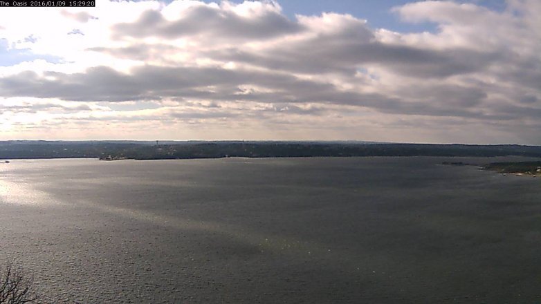 Lake Travis webcam, January 9, 2016 2:35 PM CT