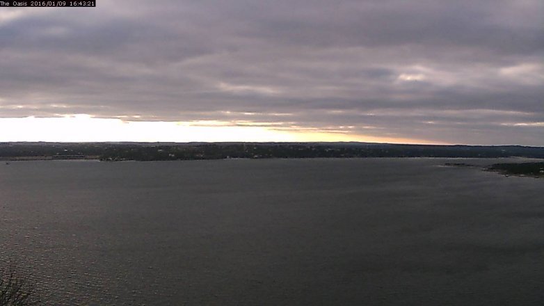 Lake Travis webcam, January 9, 2016 3:50 PM CT
