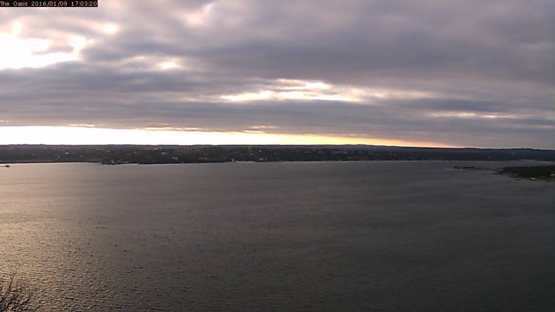 Lake Travis webcam, January 9, 2016 4:10 PM CT