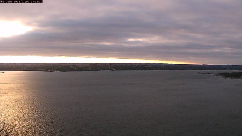 Lake Travis webcam, January 9, 2016 4:20 PM CT