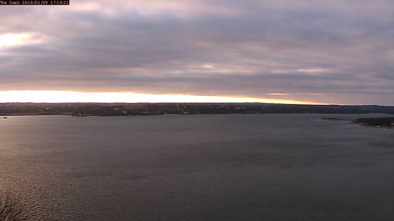 Lake Travis webcam, January 9, 2016 4:25 PM CT