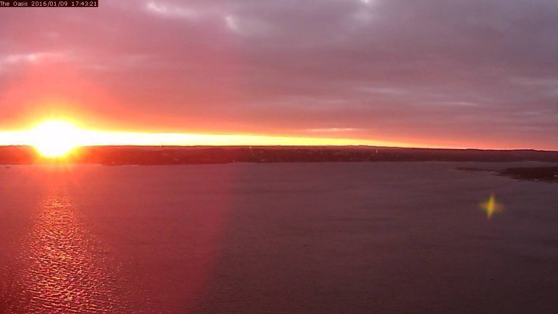 Lake Travis webcam, January 9, 2016 4:50 PM CT