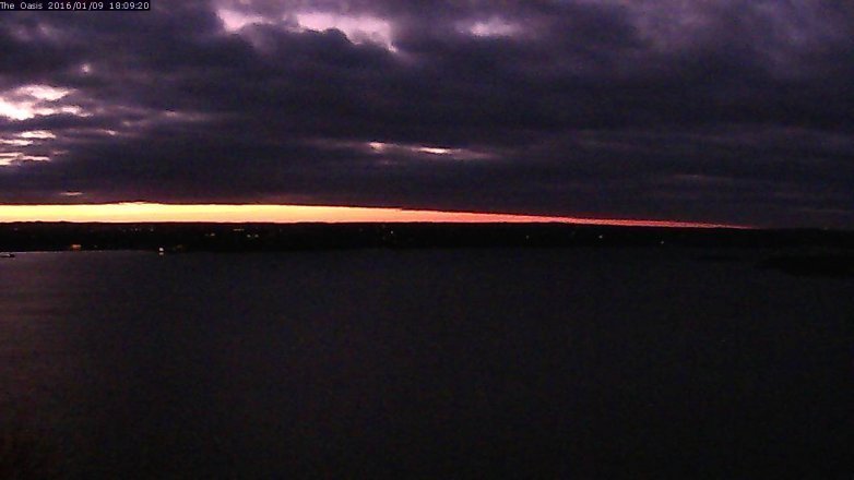 Lake Travis webcam, January 9, 2016 5:15 PM CT