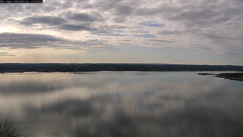 Lake Travis webcam, January 11, 2016 2:35 PM CT