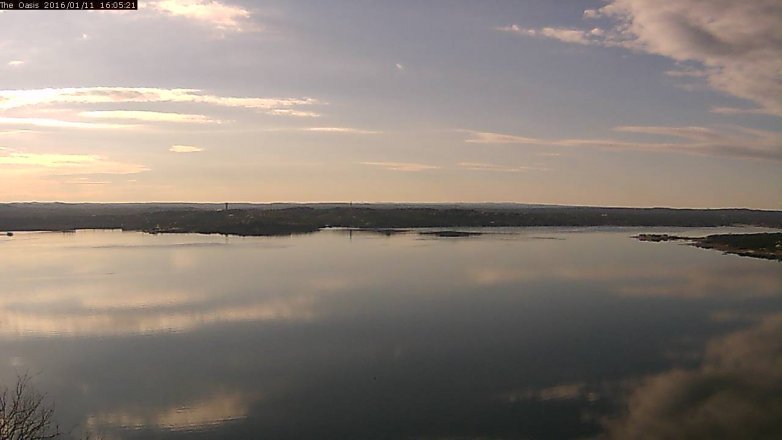 Lake Travis webcam, January 11, 2016 3:10 PM CT