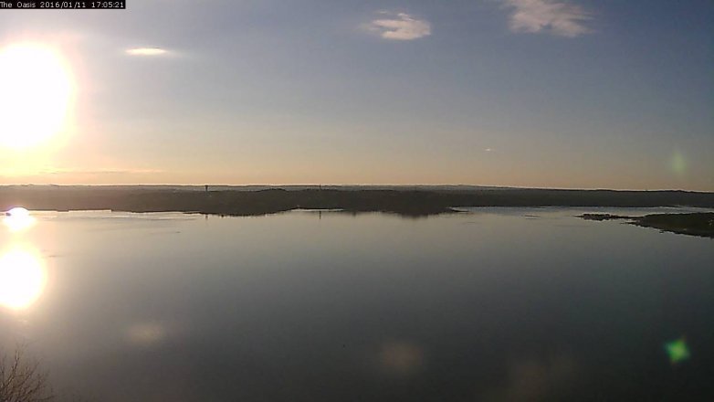 Lake Travis webcam, January 11, 2016 4:10 PM CT
