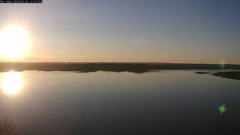 Lake Travis webcam, January 11, 2016 4:25 PM CT