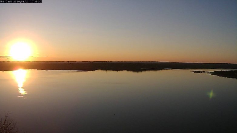 Lake Travis webcam, January 11, 2016 4:40 PM CT
