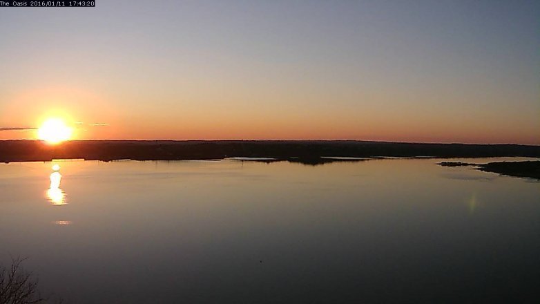 Lake Travis webcam, January 11, 2016 4:50 PM CT