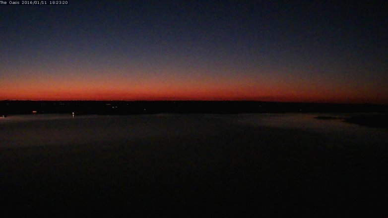 Lake Travis webcam, January 11, 2016 5:30 PM CT