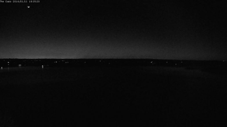 Lake Travis webcam, January 11, 2016 5:45 PM CT
