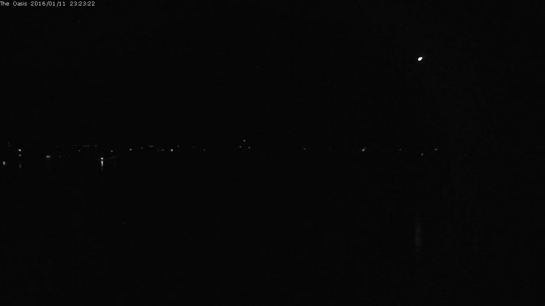 Lake Travis webcam, January 11, 2016 10:30 PM CT