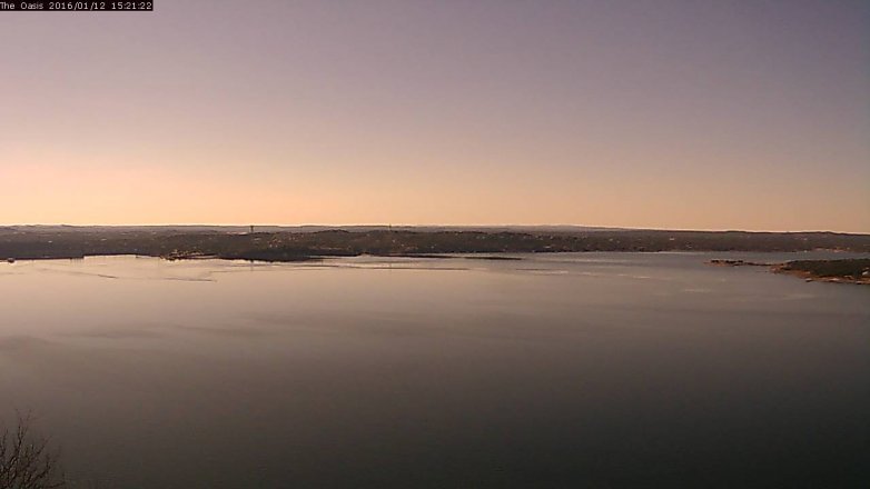 Lake Travis webcam, January 12, 2016 2:30 PM CT