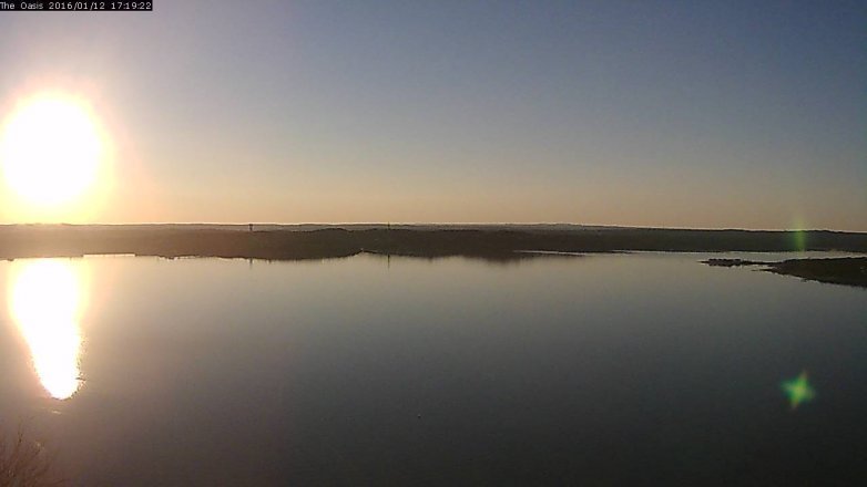 Lake Travis webcam, January 12, 2016 4:25 PM CT
