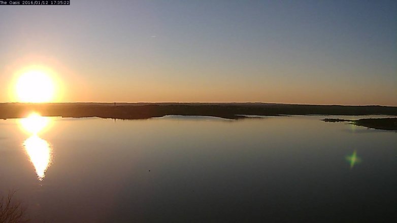 Lake Travis webcam, January 12, 2016 4:40 PM CT
