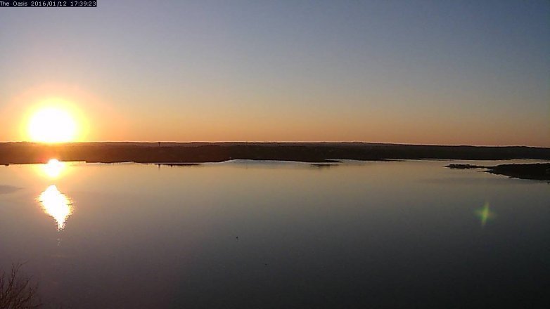 Lake Travis webcam, January 12, 2016 4:45 PM CT