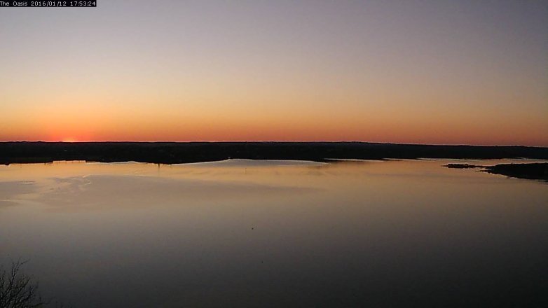 Lake Travis webcam, January 12, 2016 5:00 PM CT