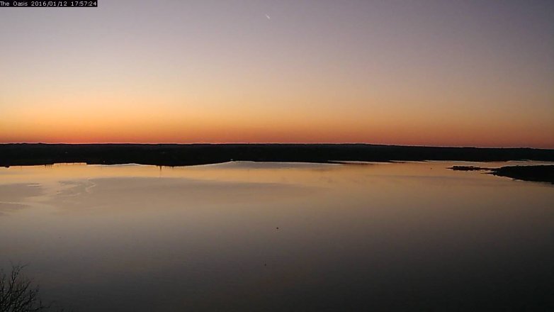 Lake Travis webcam, January 12, 2016 5:05 PM CT