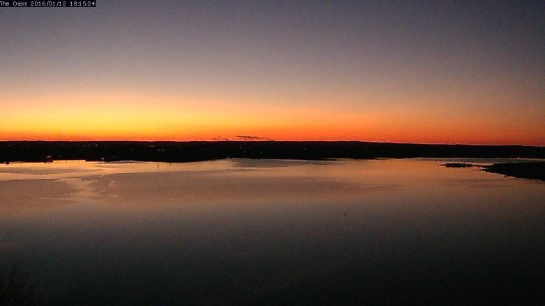 Lake Travis webcam, January 12, 2016 5:20 PM CT