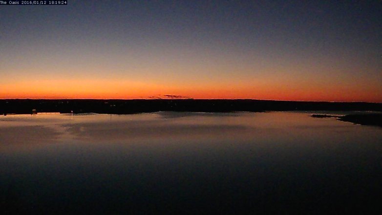 Lake Travis webcam, January 12, 2016 5:25 PM CT