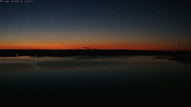 Lake Travis webcam, January 12, 2016 5:30 PM CT