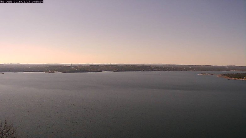 Lake Travis webcam, January 13, 2016 2:00 PM CT