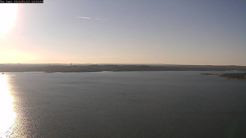 Lake Travis webcam, January 13, 2016 3:40 PM CT