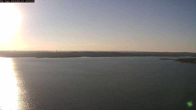 Lake Travis webcam, January 13, 2016 4:00 PM CT