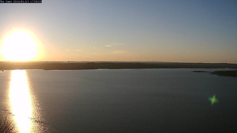 Lake Travis webcam, January 13, 2016 4:35 PM CT