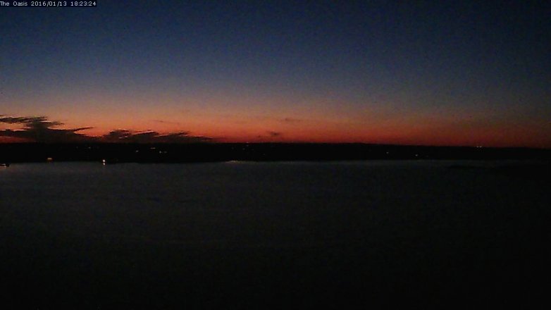 Lake Travis webcam, January 13, 2016 5:30 PM CT