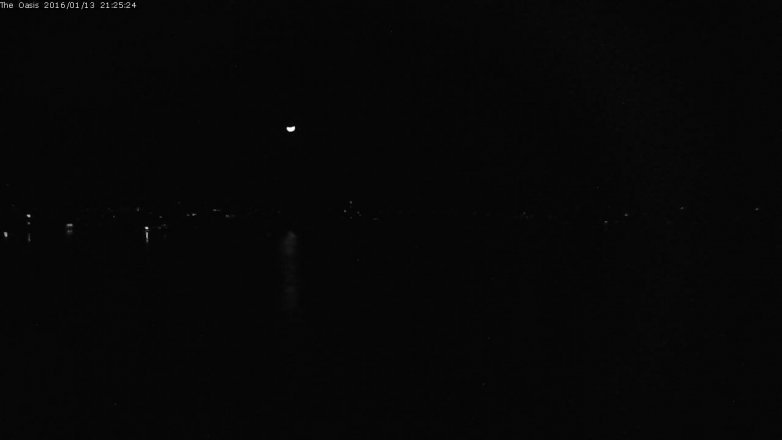 Lake Travis webcam, January 13, 2016 8:30 PM CT