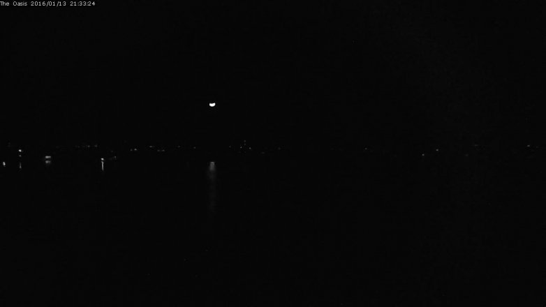 Lake Travis webcam, January 13, 2016 8:40 PM CT
