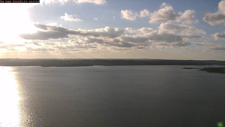 Lake Travis webcam, January 14, 2016 3:55 PM CT