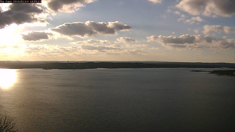 Lake Travis webcam, January 14, 2016 4:00 PM CT