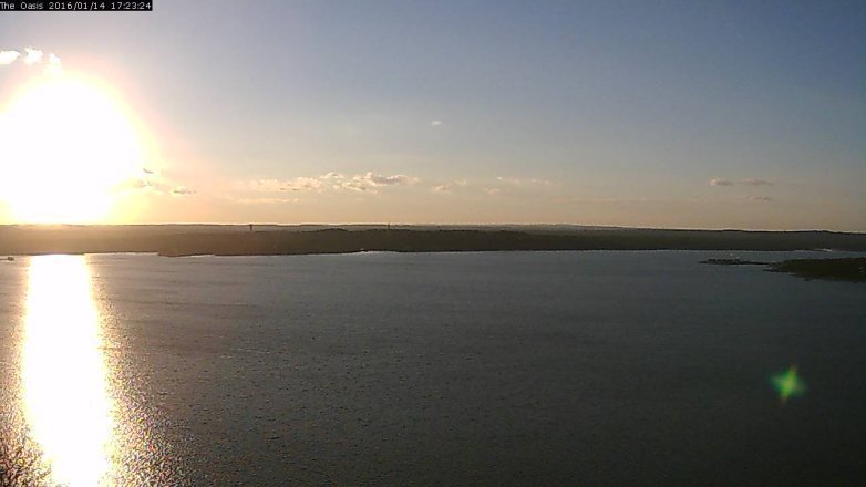 Lake Travis webcam, January 14, 2016 4:30 PM CT
