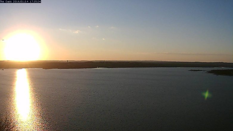 Lake Travis webcam, January 14, 2016 4:40 PM CT