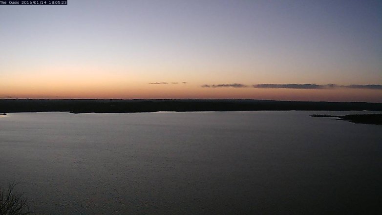 Lake Travis webcam, January 14, 2016 5:10 PM CT