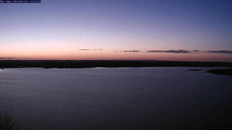 Lake Travis webcam, January 14, 2016 5:20 PM CT
