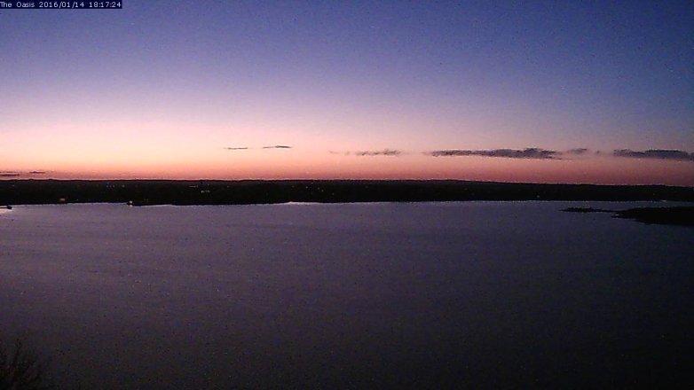 Lake Travis webcam, January 14, 2016 5:25 PM CT