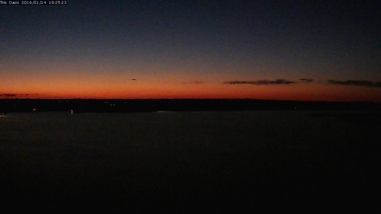 Lake Travis webcam, January 14, 2016 5:30 PM CT